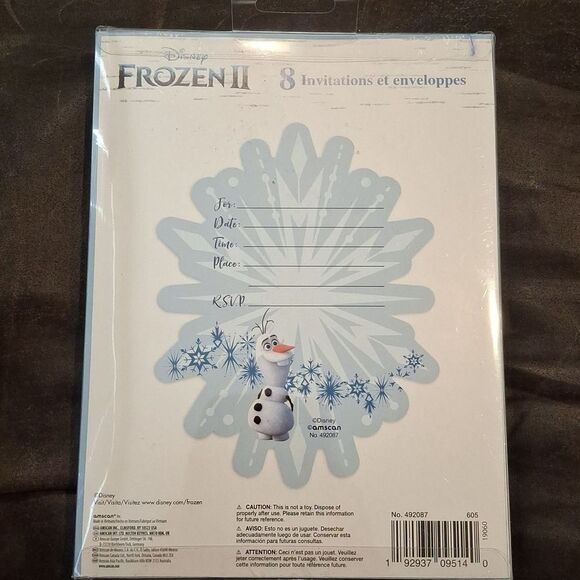 Disney Frozen II Birthday Party Invitations - Picture 2 of 3